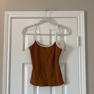 Independent brand - wild honey ribbed body con spaghetti strap tank top